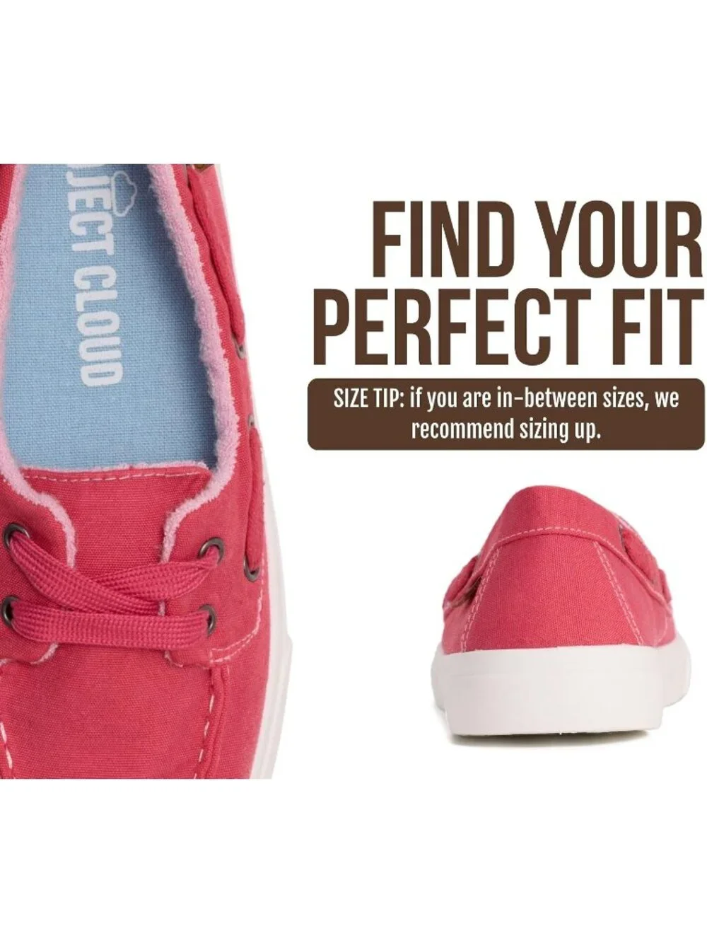 Womens Red Canvas Project Cloud Canvas Sneakers Memory Foam Slip On Loafers